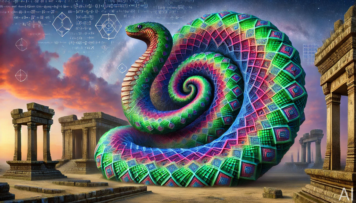 Quetzalcoatl – USB + Digital Download (5 Mythic Serpent God Art Prints)