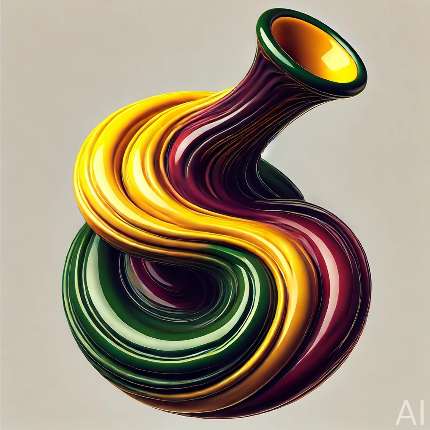 Klein Bottle Forms – USB + Digital Download (5 Mathematical Sculpture JPG Art Prints)