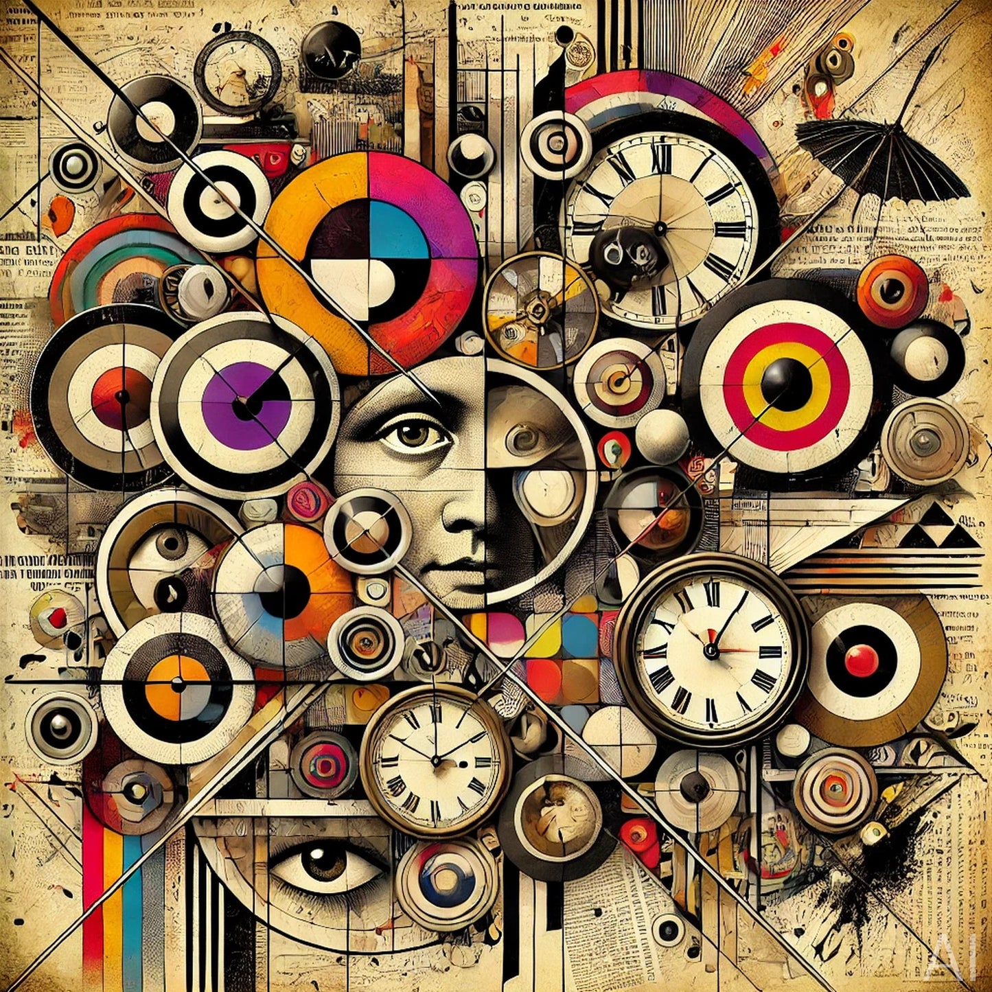 Dada Dreams – USB + Digital Download (5 Abstract Collage Art Prints)