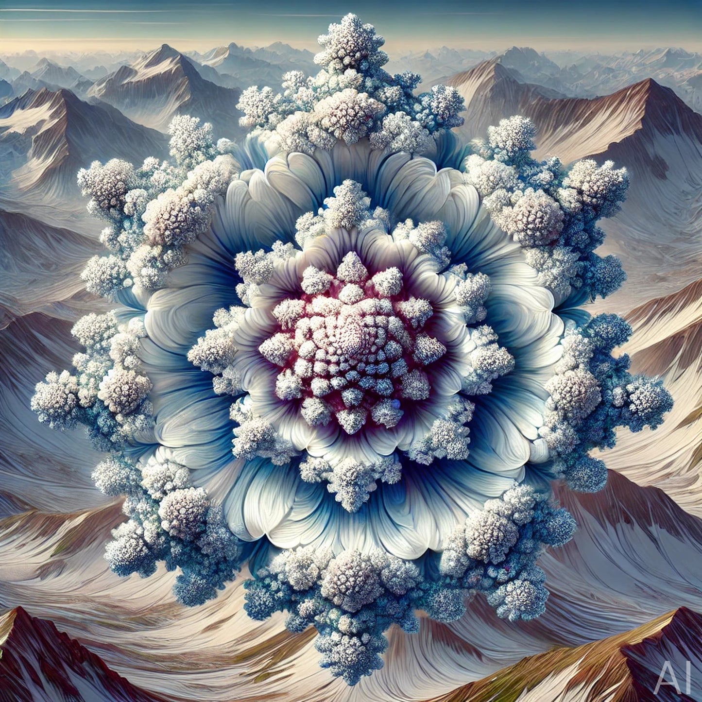 Fractal Bloomscape – 5 Digital Floral Mandala Prints (ZIP File Emailed)