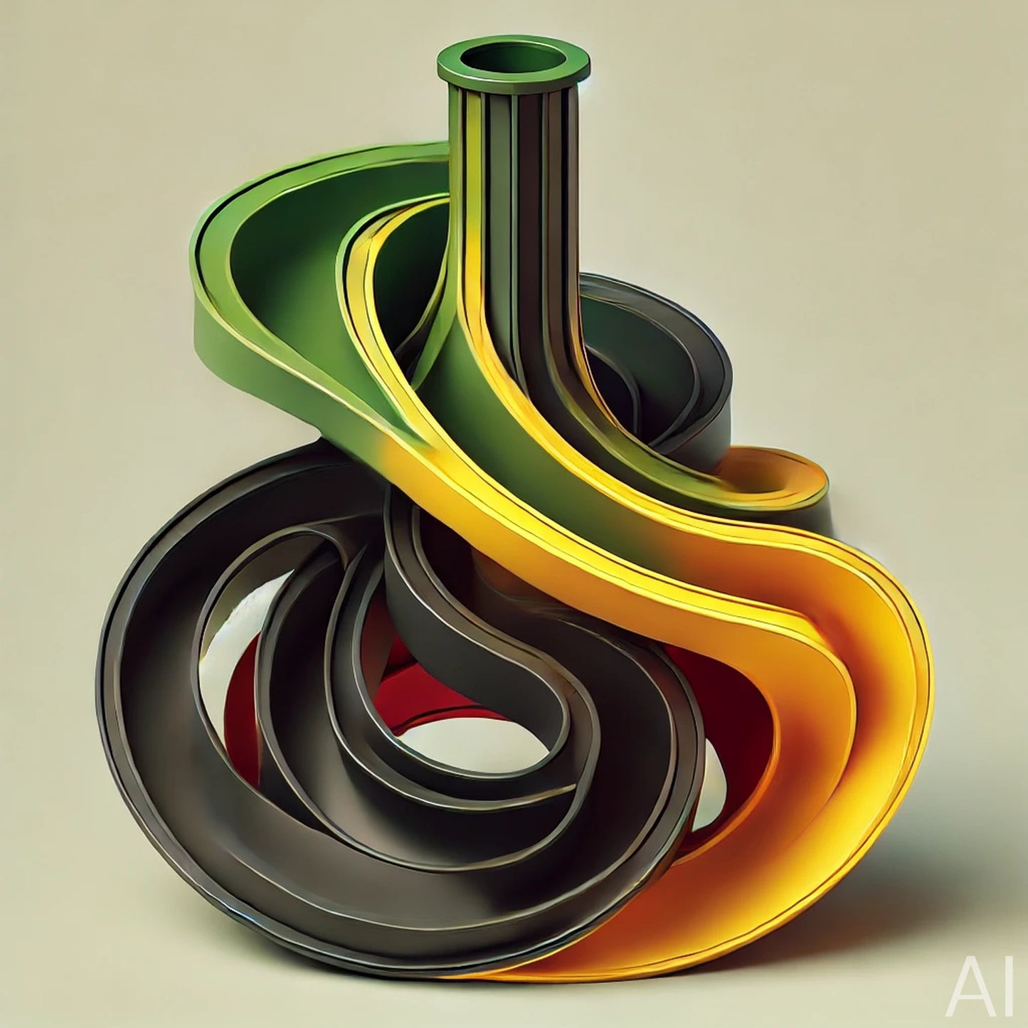 Klein Bottle Forms – USB + Digital Download (5 Mathematical Sculpture JPG Art Prints)