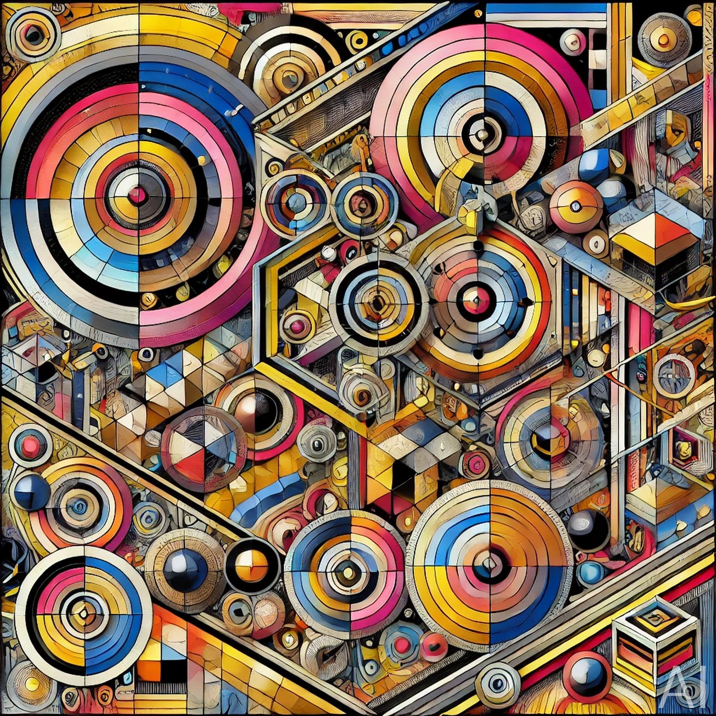 Geometric Kaleidoscapes – USB + Digital Download (5 Abstract Mandala Art Prints)