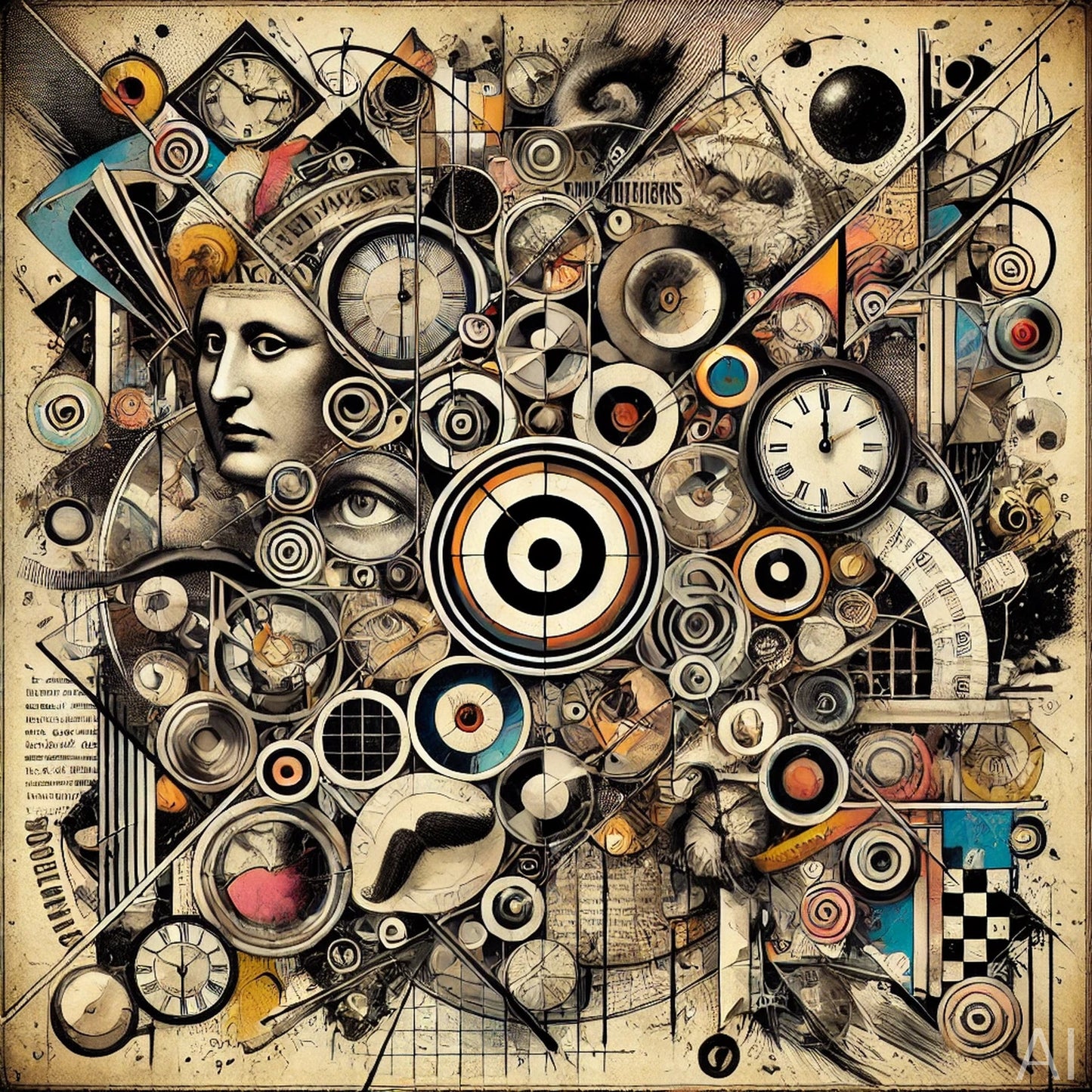 Dada Dreams – USB + Digital Download (5 Abstract Collage Art Prints)