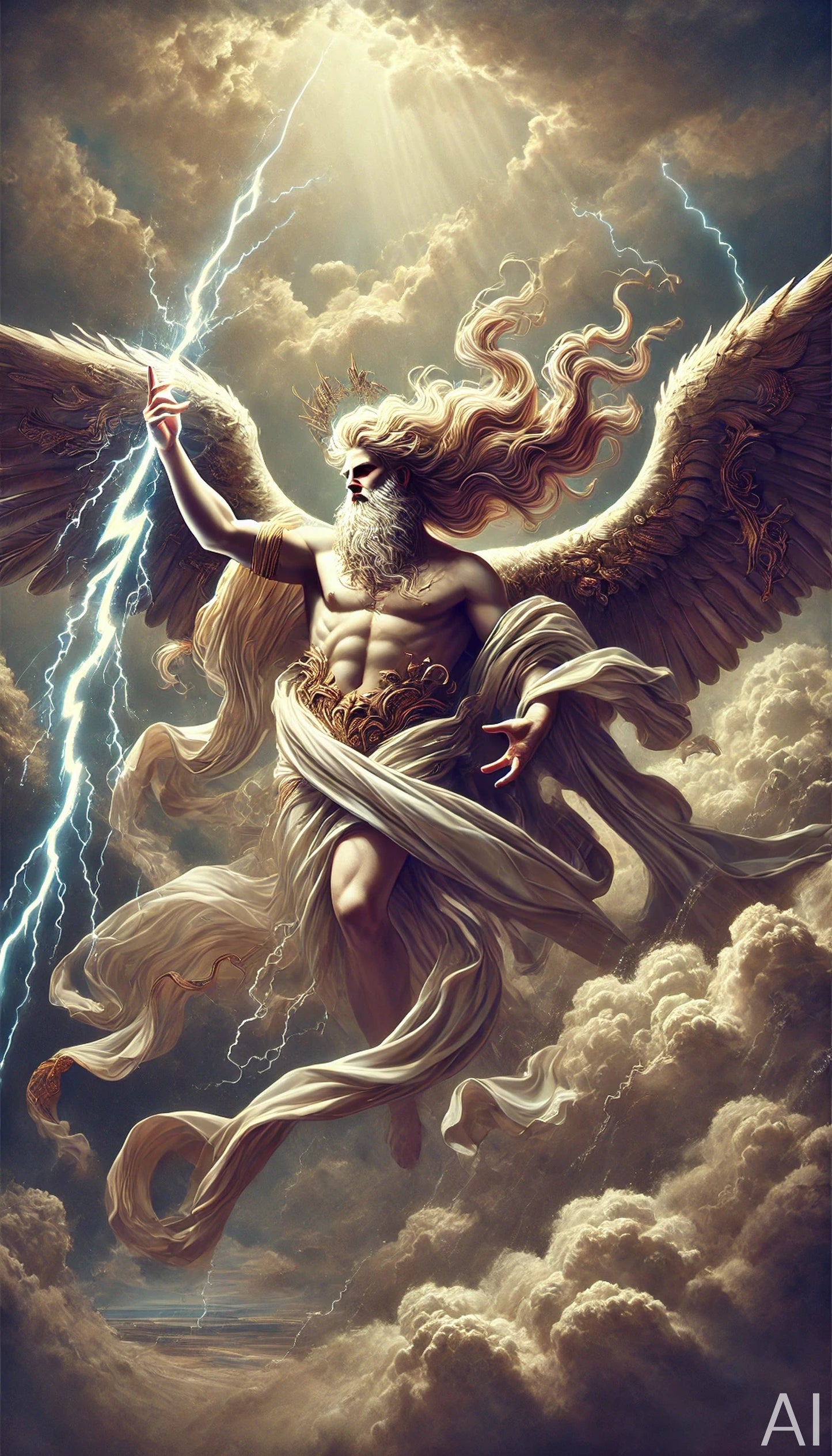 Seagull Deities – USB + Digital Download (5 Mythic Skyborn JPG Art Prints)