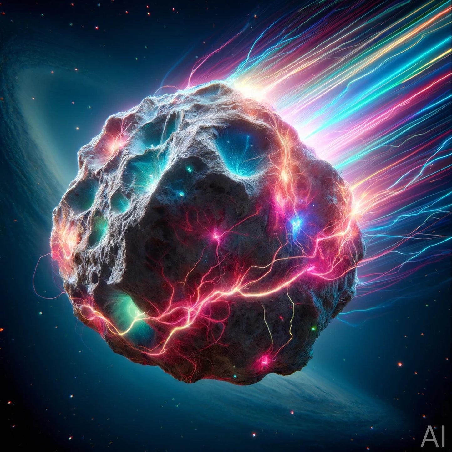 Electro Asteroids – USB + Digital Download (5 Cosmic Impact Art Prints)