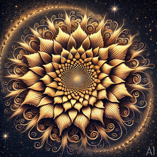 Fractal Bloomscape – 5 Digital Floral Mandala Prints (ZIP File Emailed)
