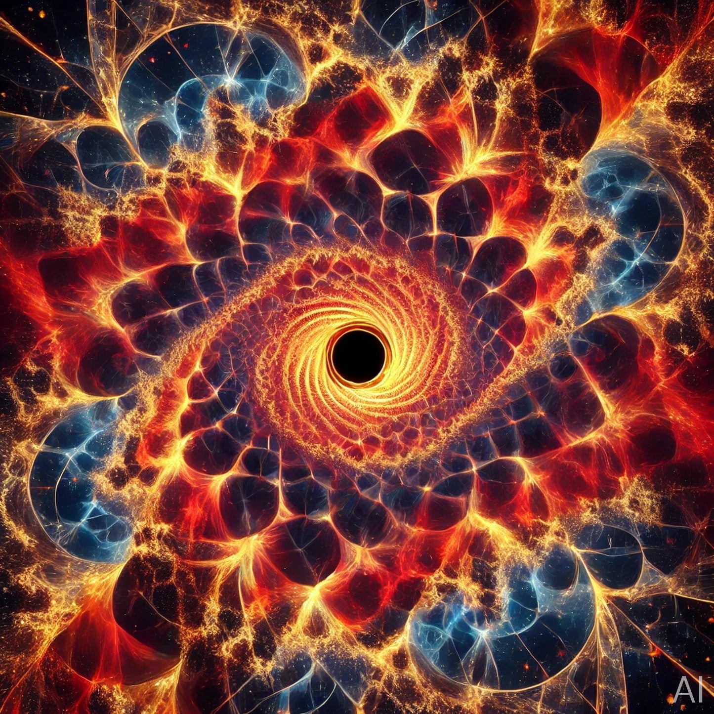 Sunstar Furnace & Black Hole Fusion – 5 Sci-Fi Digital Art Prints (JPG ZIP Download)