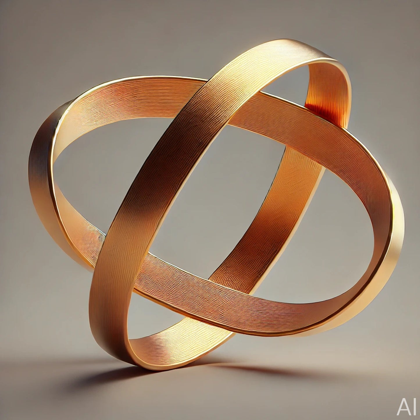 Golden Möbius Strips – 5 Abstract Geometry Digital Art Prints (High-Resolution ZIP Download)