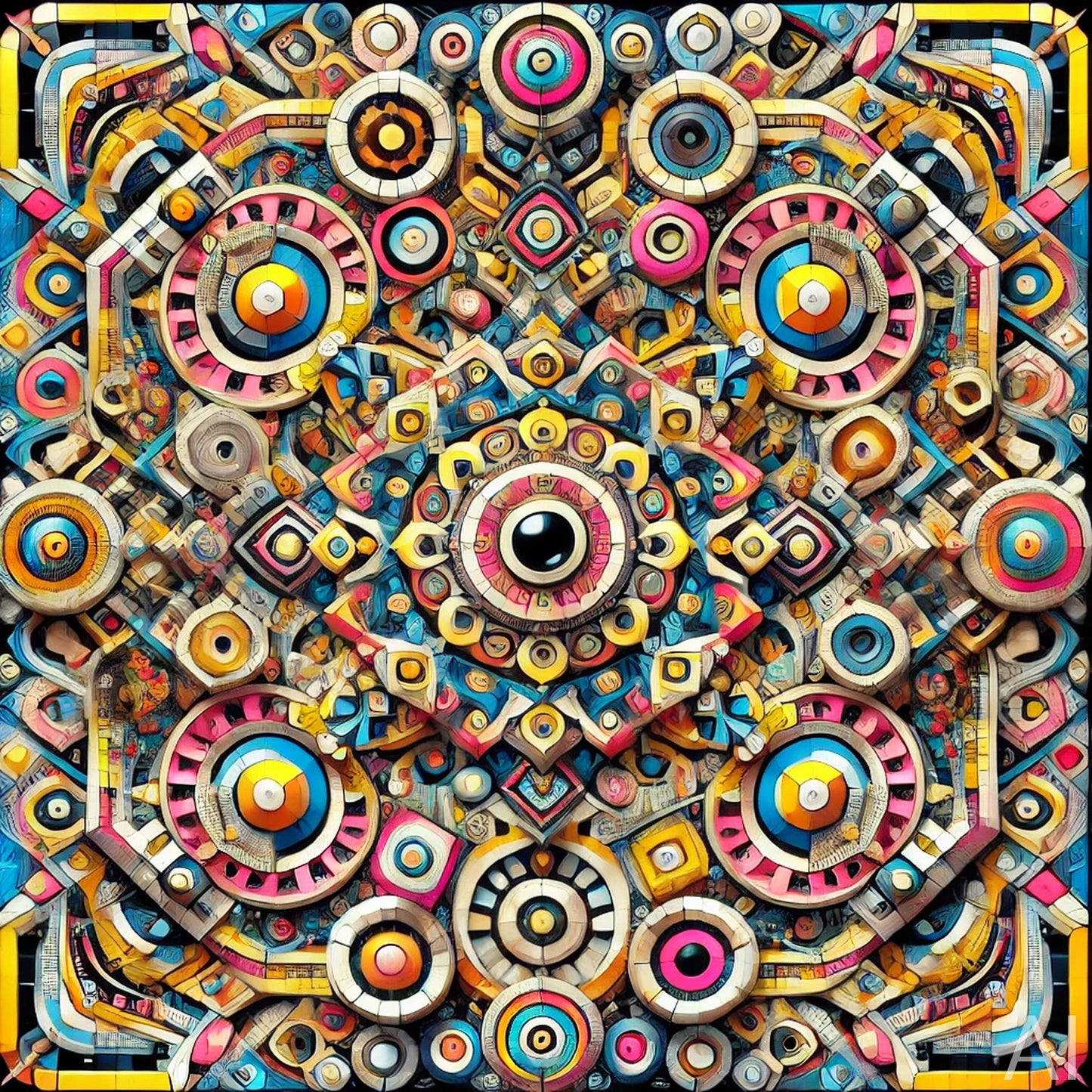 Geometric Kaleidoscapes – USB + Digital Download (5 Abstract Mandala Art Prints)