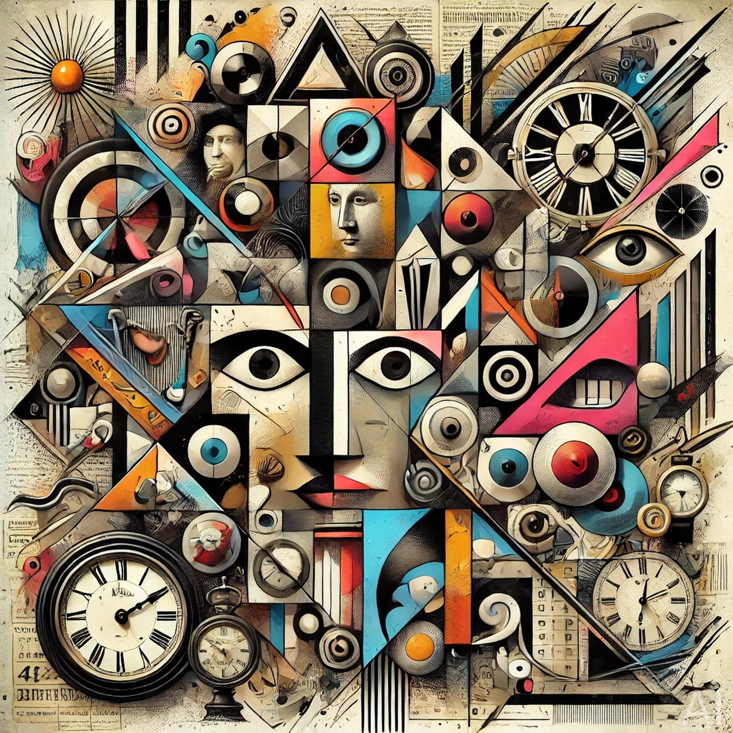 Dada Dreams – USB + Digital Download (5 Abstract Collage Art Prints)
