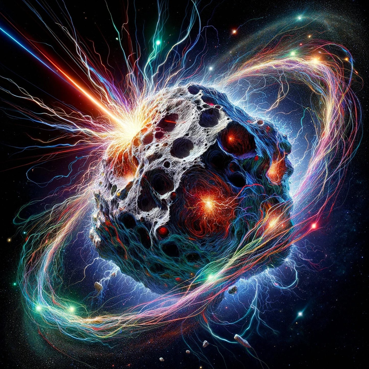 Electro Asteroids – USB + Digital Download (5 Cosmic Impact Art Prints)