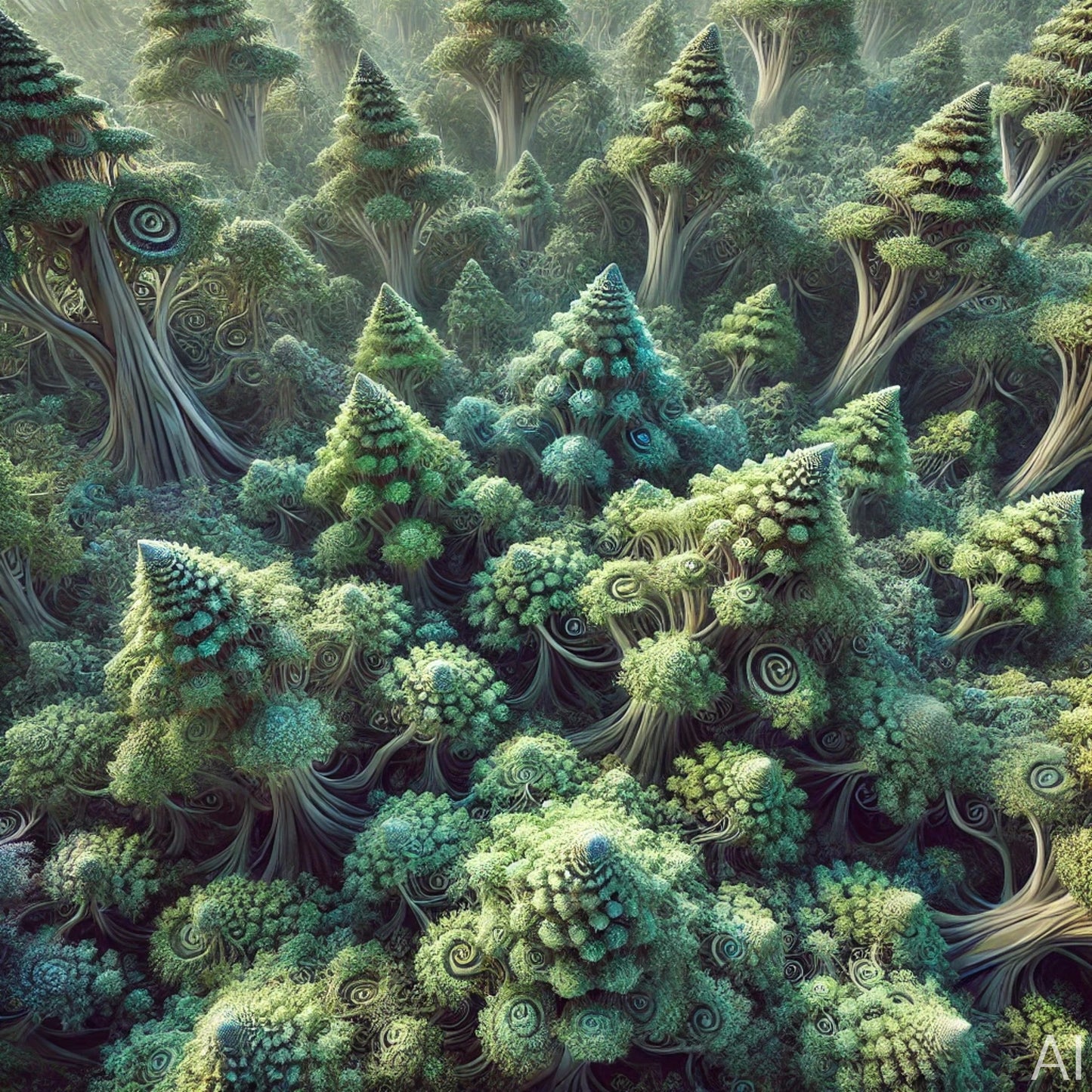 Fractal Trees – 15 JPG Artworks (USB + Instant Digital Download | Starter Pack Edition)