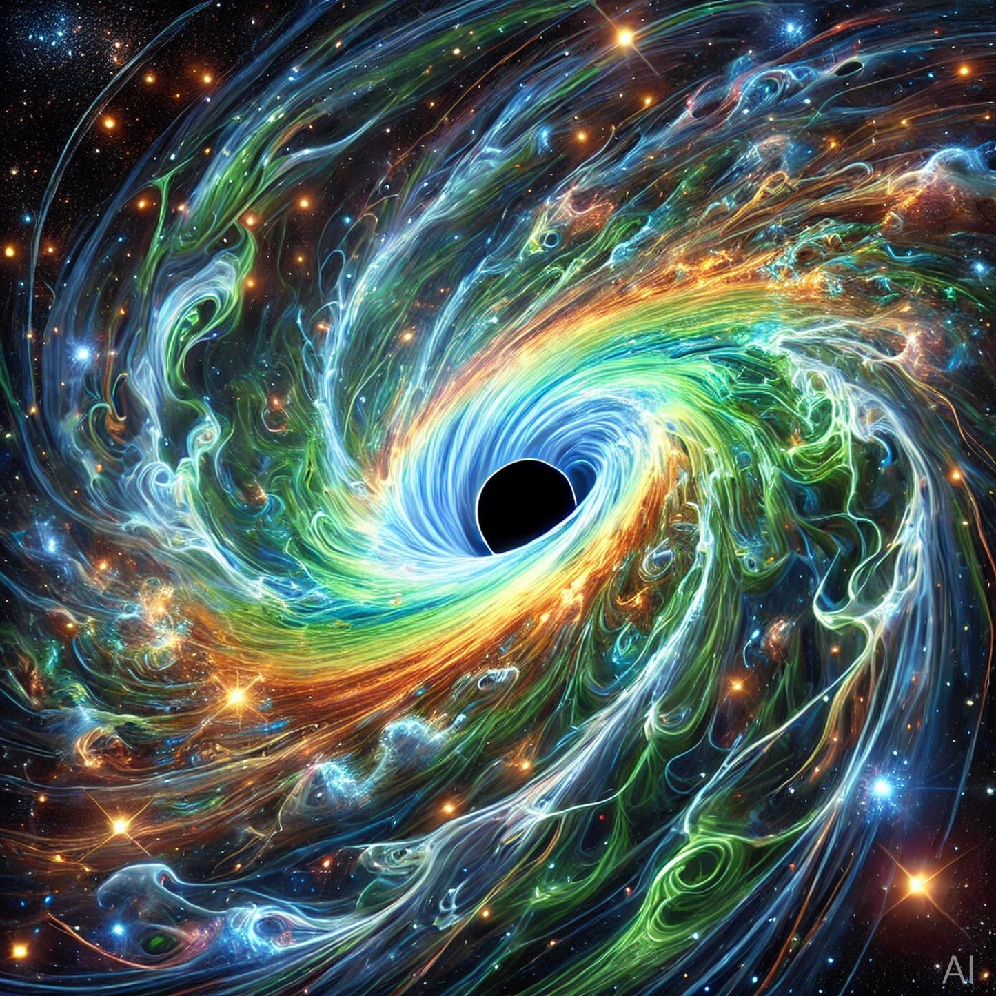 Black Hole Gravities – 5 Galactic Swirl JPG Artworks (High-Resolution ZIP Download)