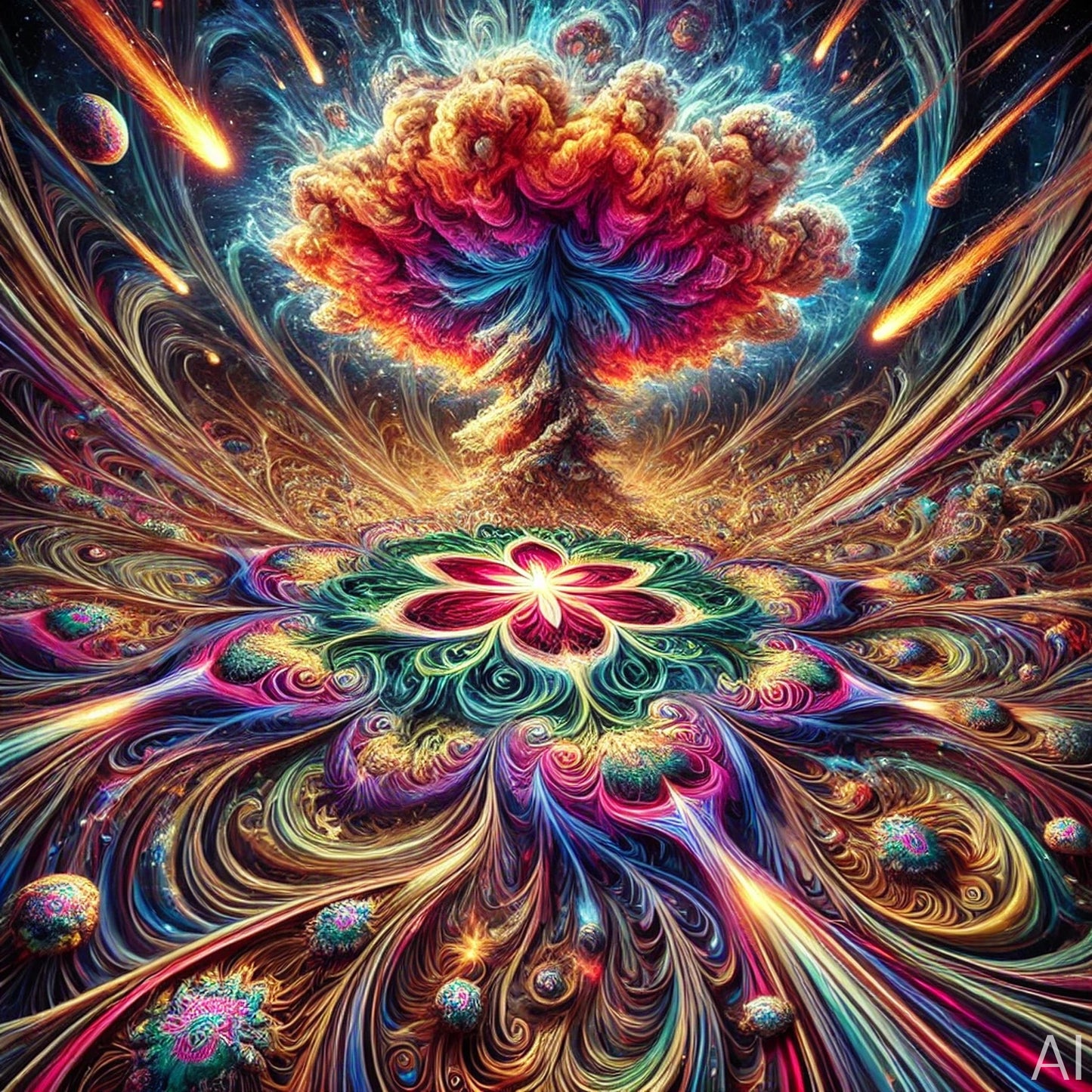 Nexus – USB + Digital Download (5 Cosmic Mandala Energy Art Prints)