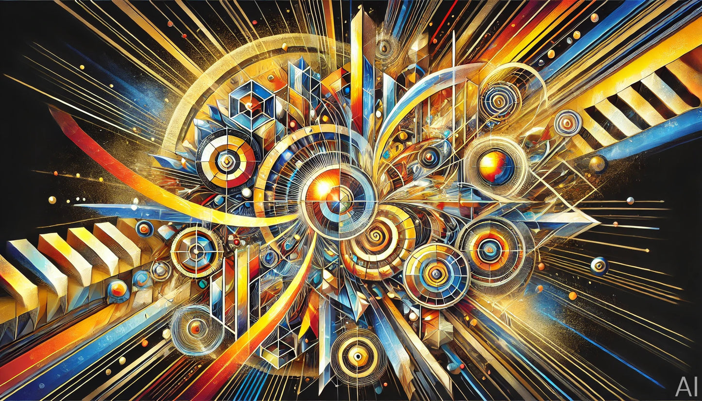 Bender Decomposition – 5 Futuristic Geometry JPG Artworks (ZIP File Download)