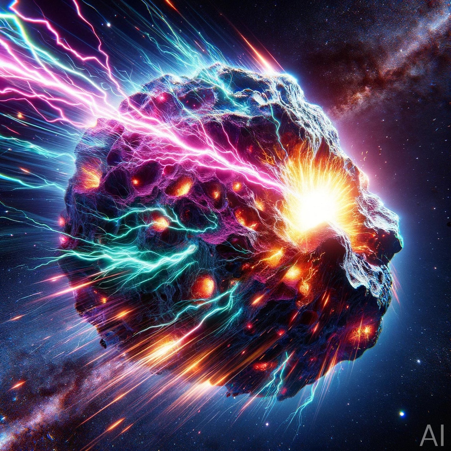 Electro Asteroids – USB + Digital Download (5 Cosmic Impact Art Prints)