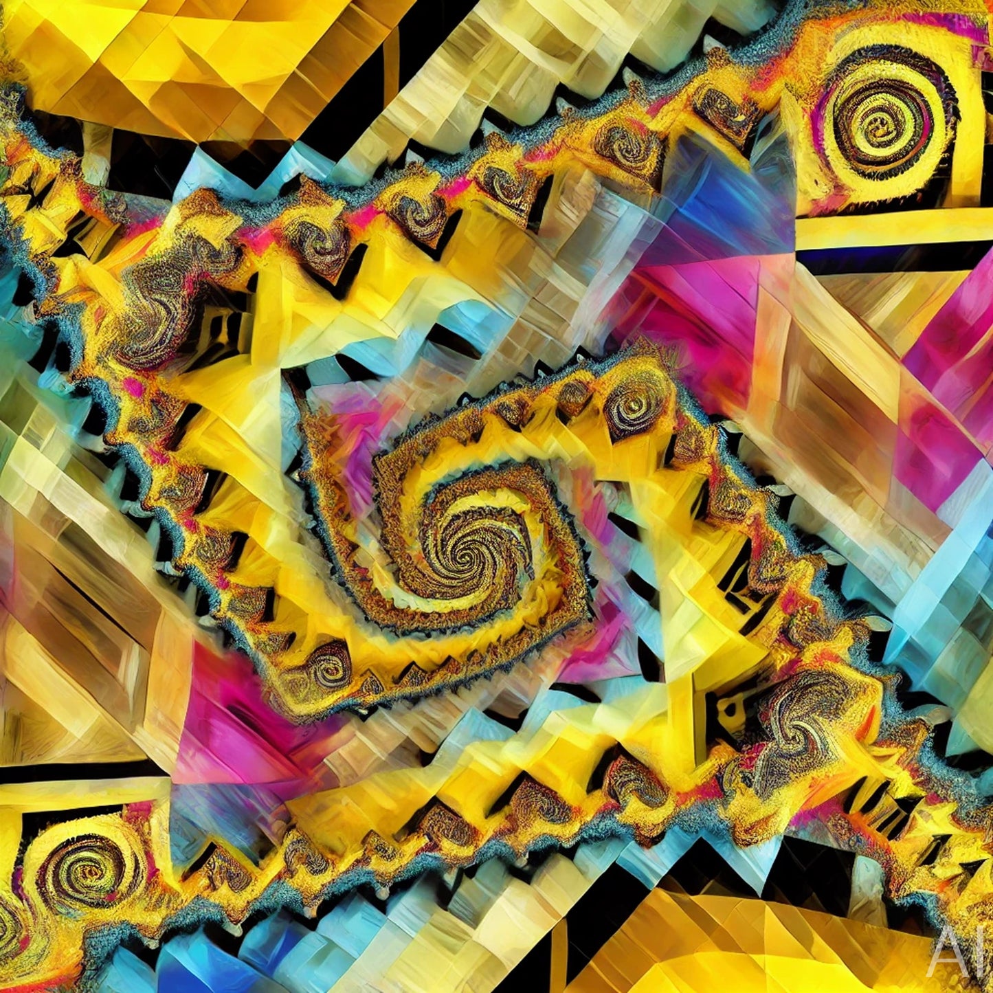 Mathematical Harmony – USB + Digital Download (5 Golden Ratio Fractal Art Prints)
