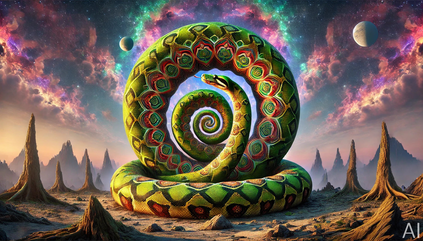 Quetzalcoatl – USB + Digital Download (5 Mythic Serpent God Art Prints)
