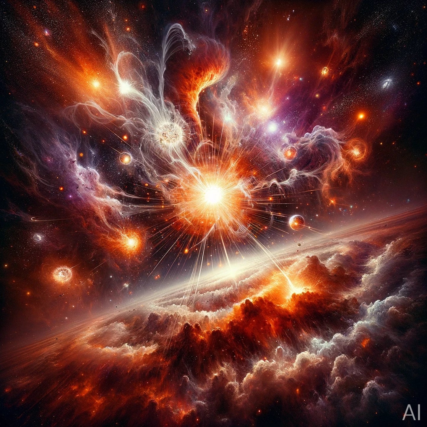 Celestial Symphony – USB + Digital Download (5 Cosmic Explosion Art Prints)