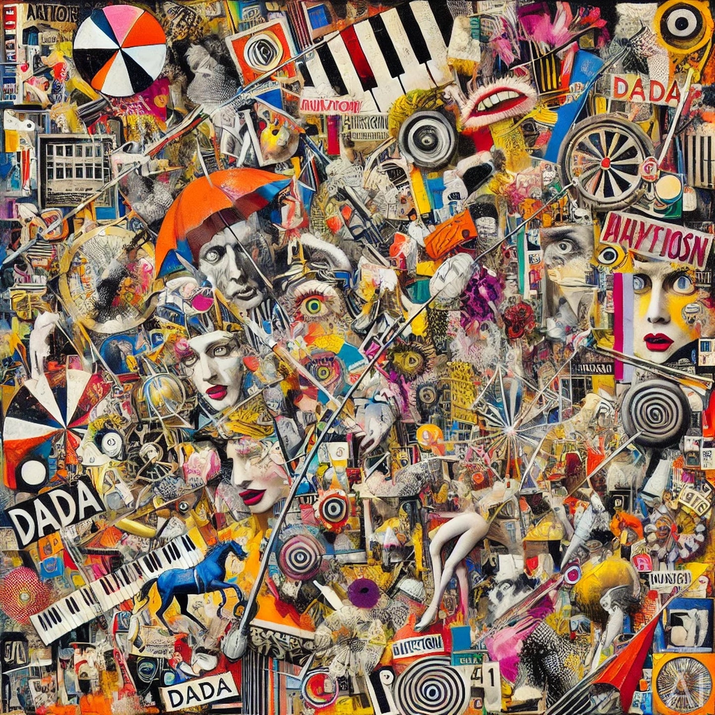 Dada Dreams – USB + Digital Download (5 Abstract Collage Art Prints)