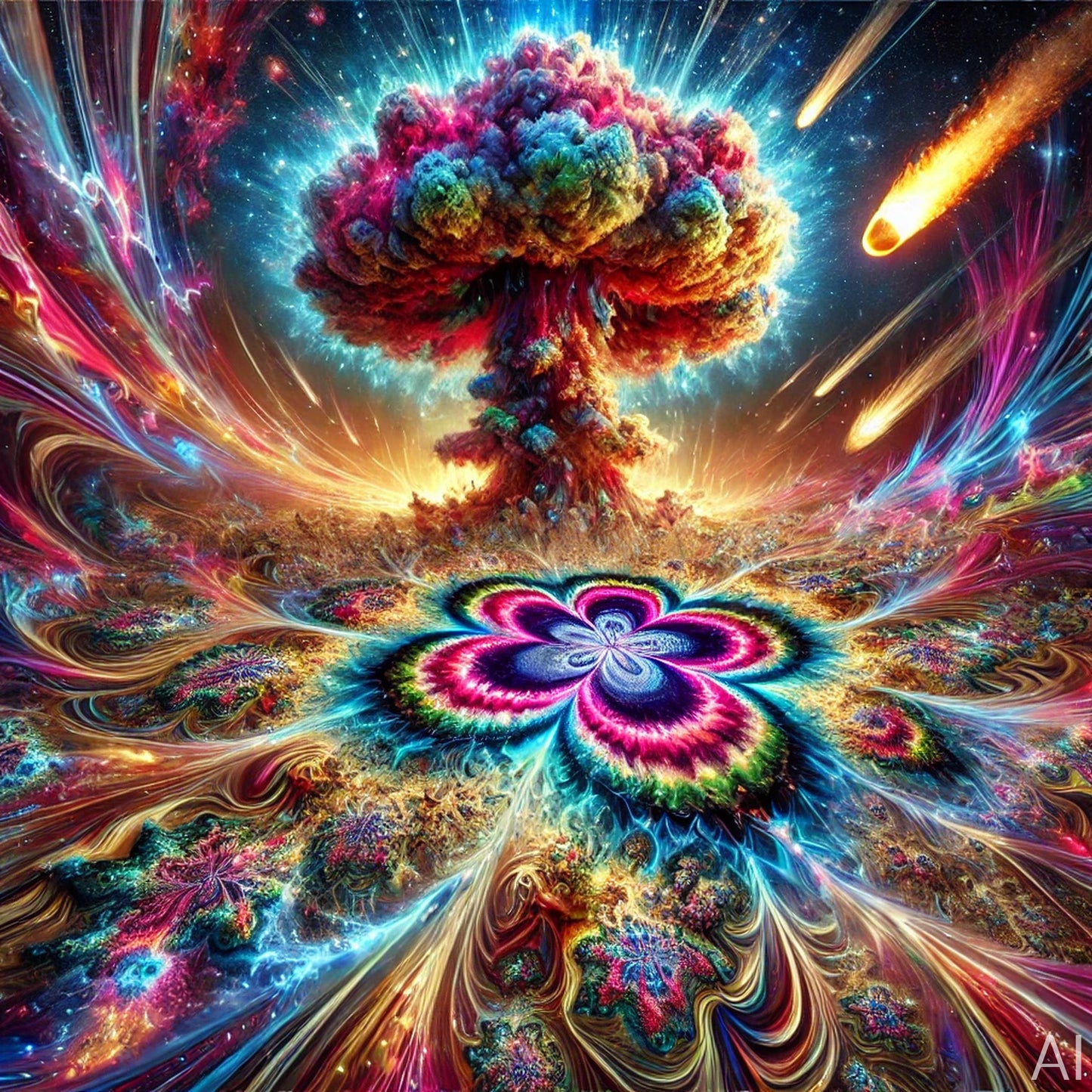 Nexus – USB + Digital Download (5 Cosmic Mandala Energy Art Prints)