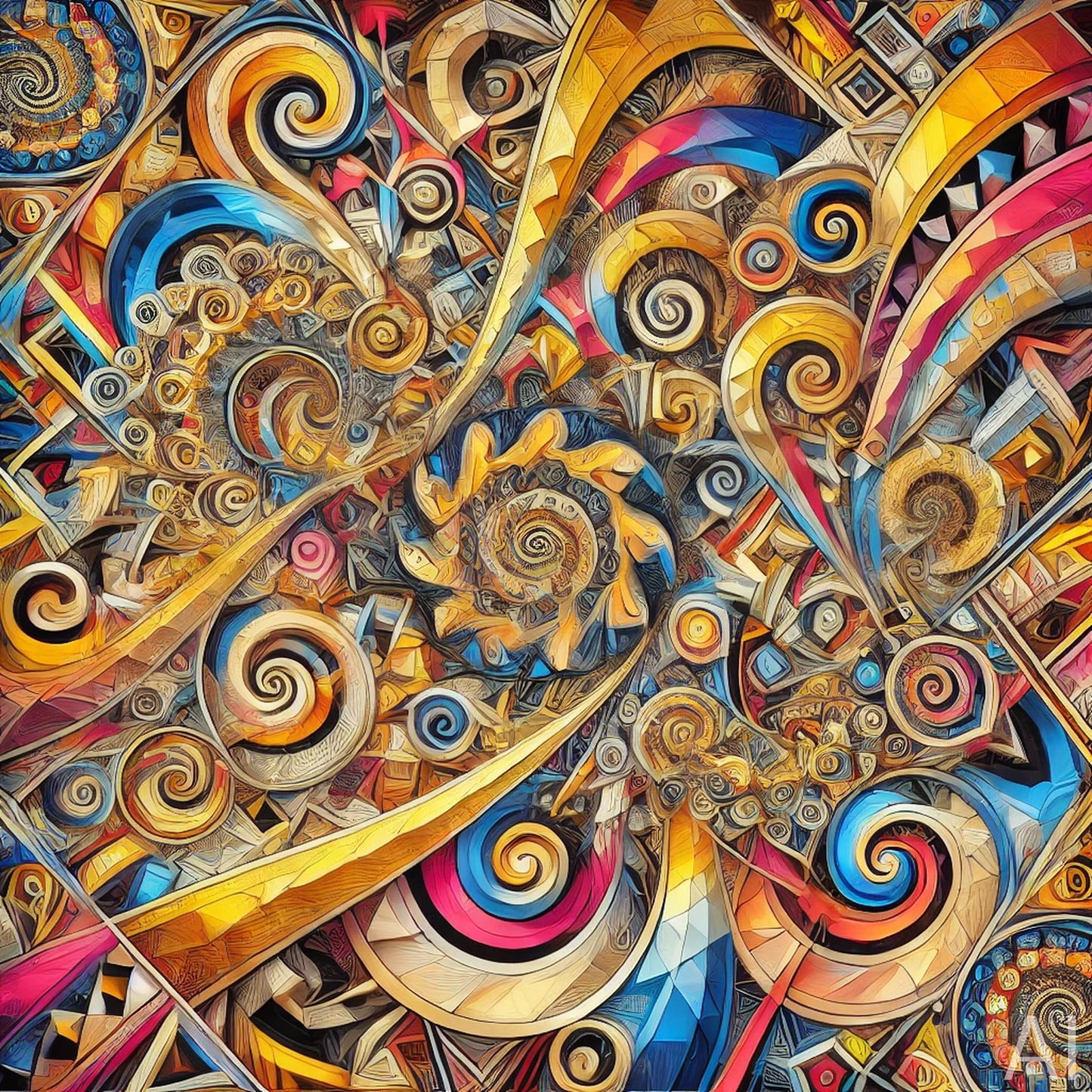 Geometric Kaleidoscapes – USB + Digital Download (5 Abstract Mandala Art Prints)