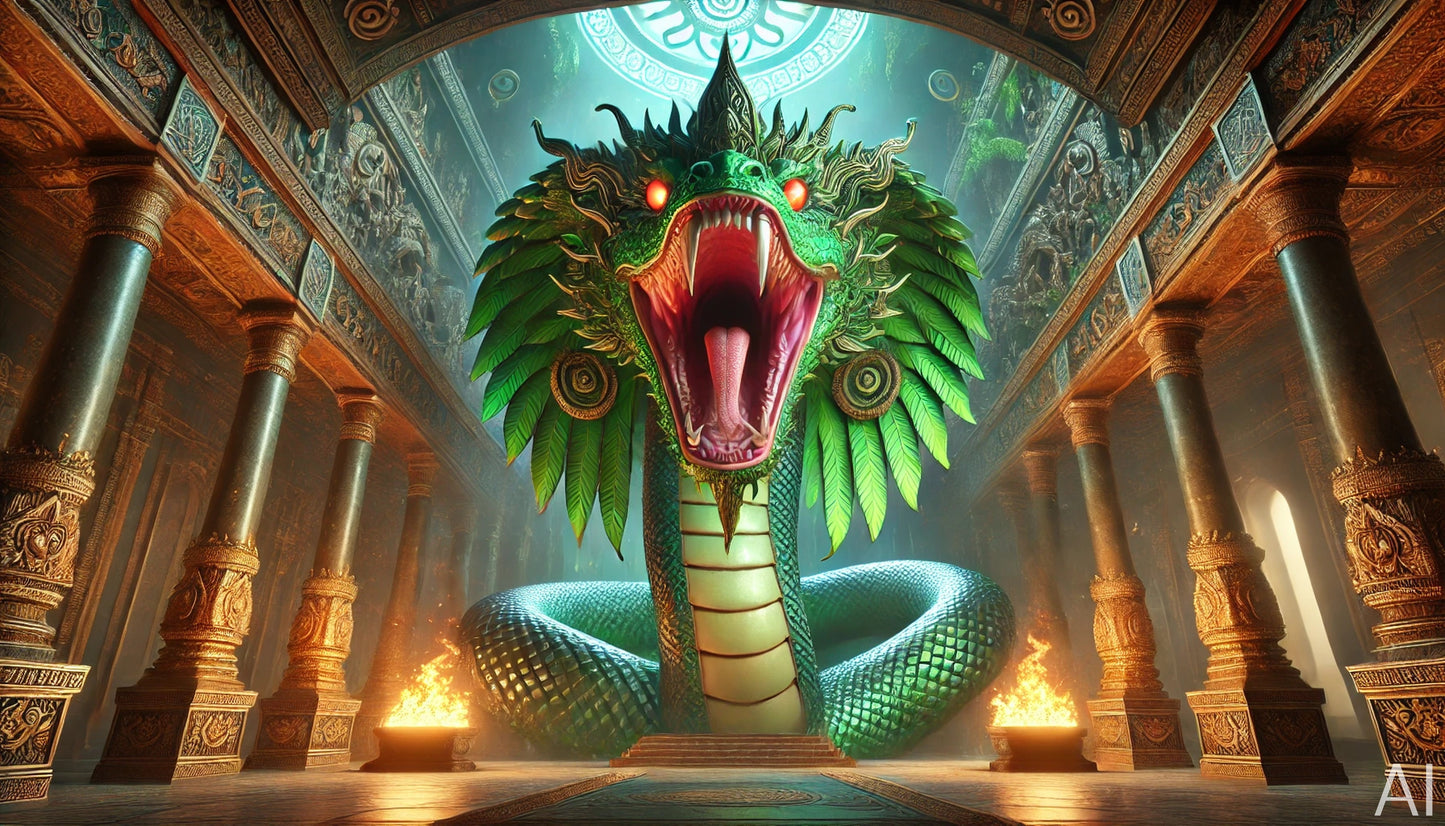 Quetzalcoatl – USB + Digital Download (5 Mythic Serpent God Art Prints)