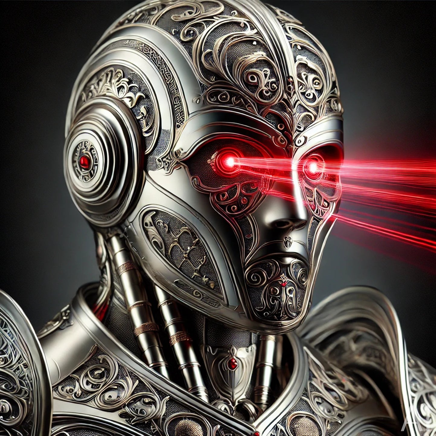 Cybernetic Warrior Bots – USB + Digital Download (5 Futuristic Robot JPG Art Prints)