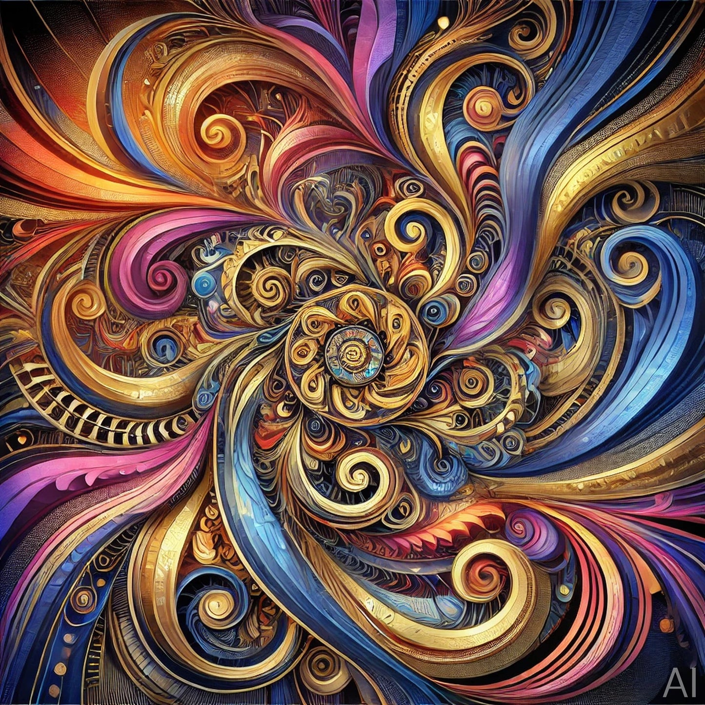 Staircase Mandalas – Psychedelic Spiral Geometry Art (5 High-Resolution JPGs)