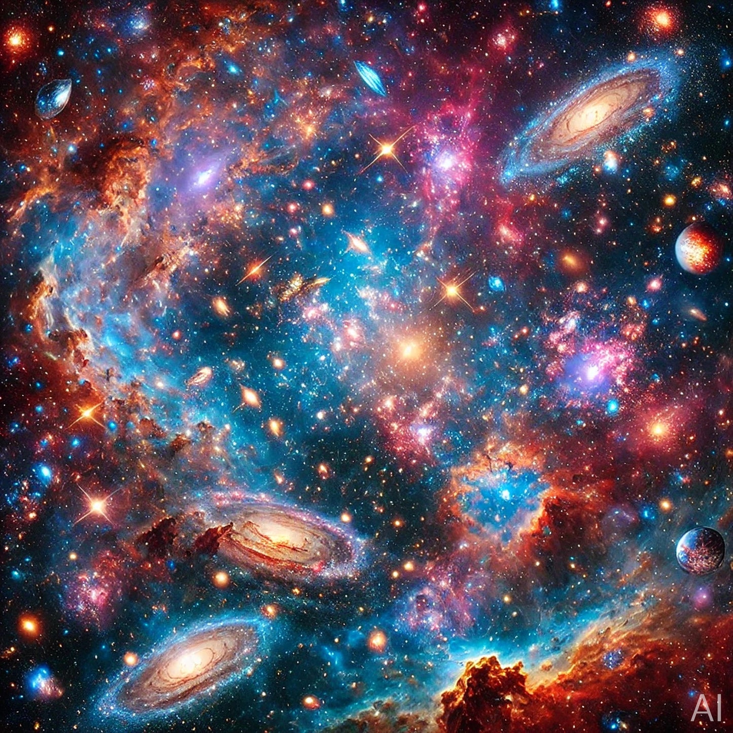 Starrysky Funnel – USB + Digital Space Art Set (5 Abstract Vortex JPGs)