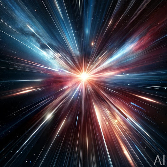 Lightspeed – 5 Abstract Space Burst Digital Prints (ZIP File via Email)