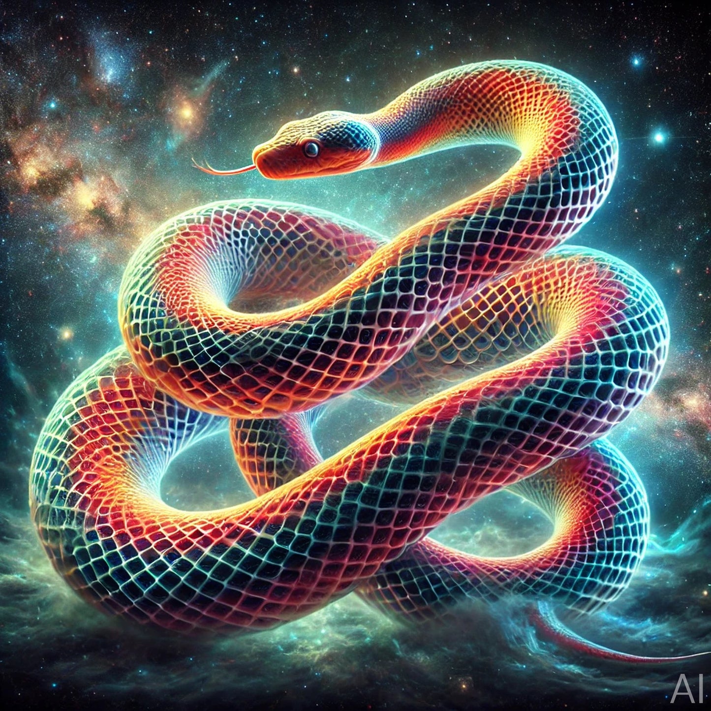 Boaz Snake – 5 Cosmic Infinity Serpent JPG Artworks (High-Resolution ZIP Download)