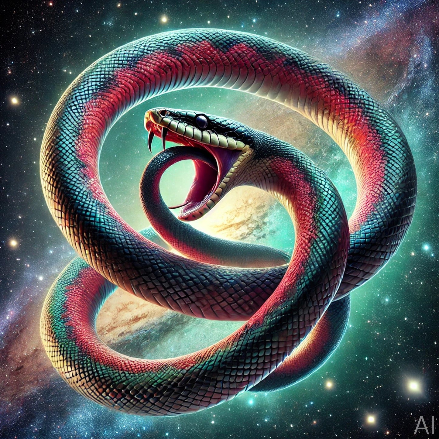 Boaz Snake – 5 Cosmic Infinity Serpent JPG Artworks (High-Resolution ZIP Download)