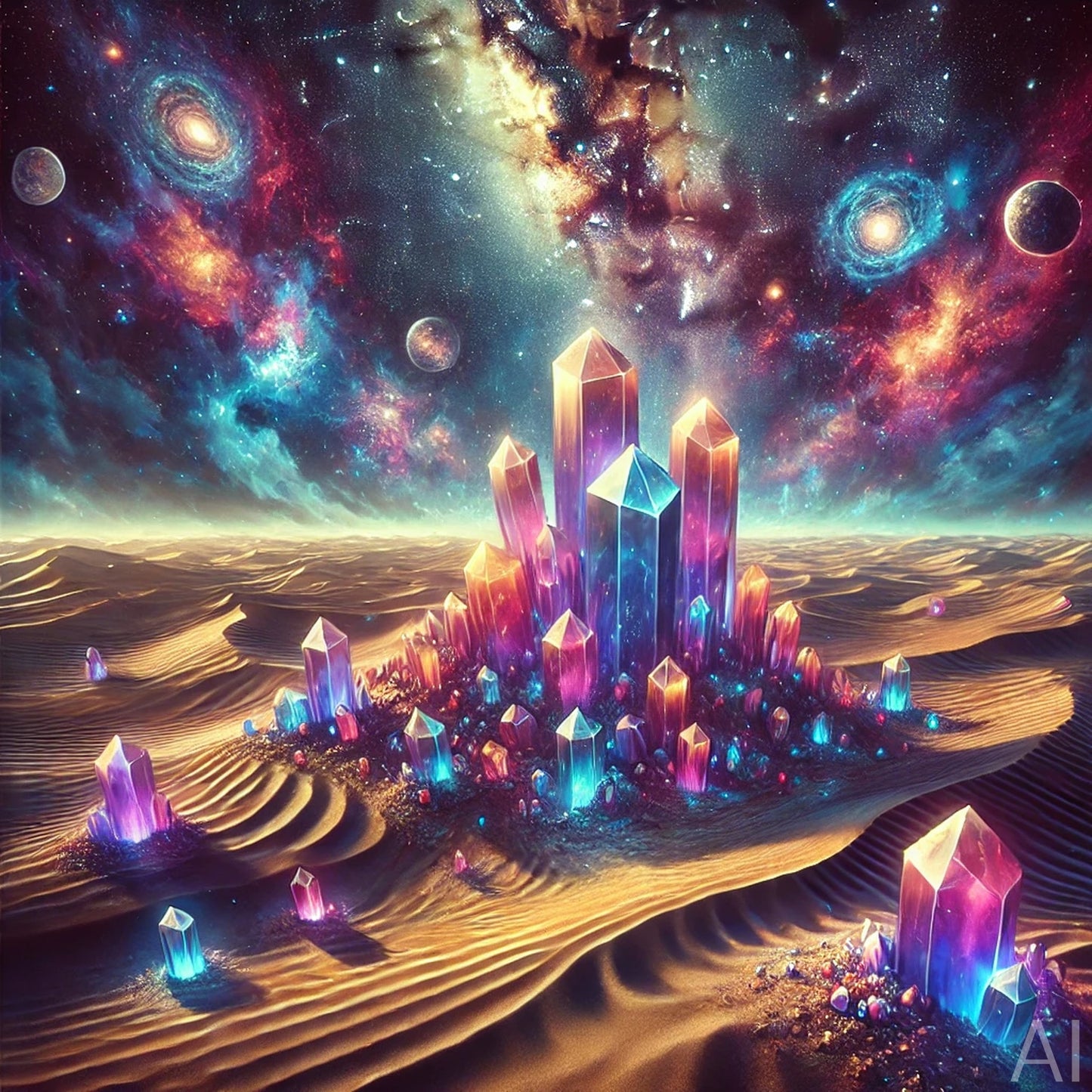 Crystalline Forms – 15 Crystal-Inspired JPG Artworks (USB + Instant Digital Download | Starter Pack Edition)