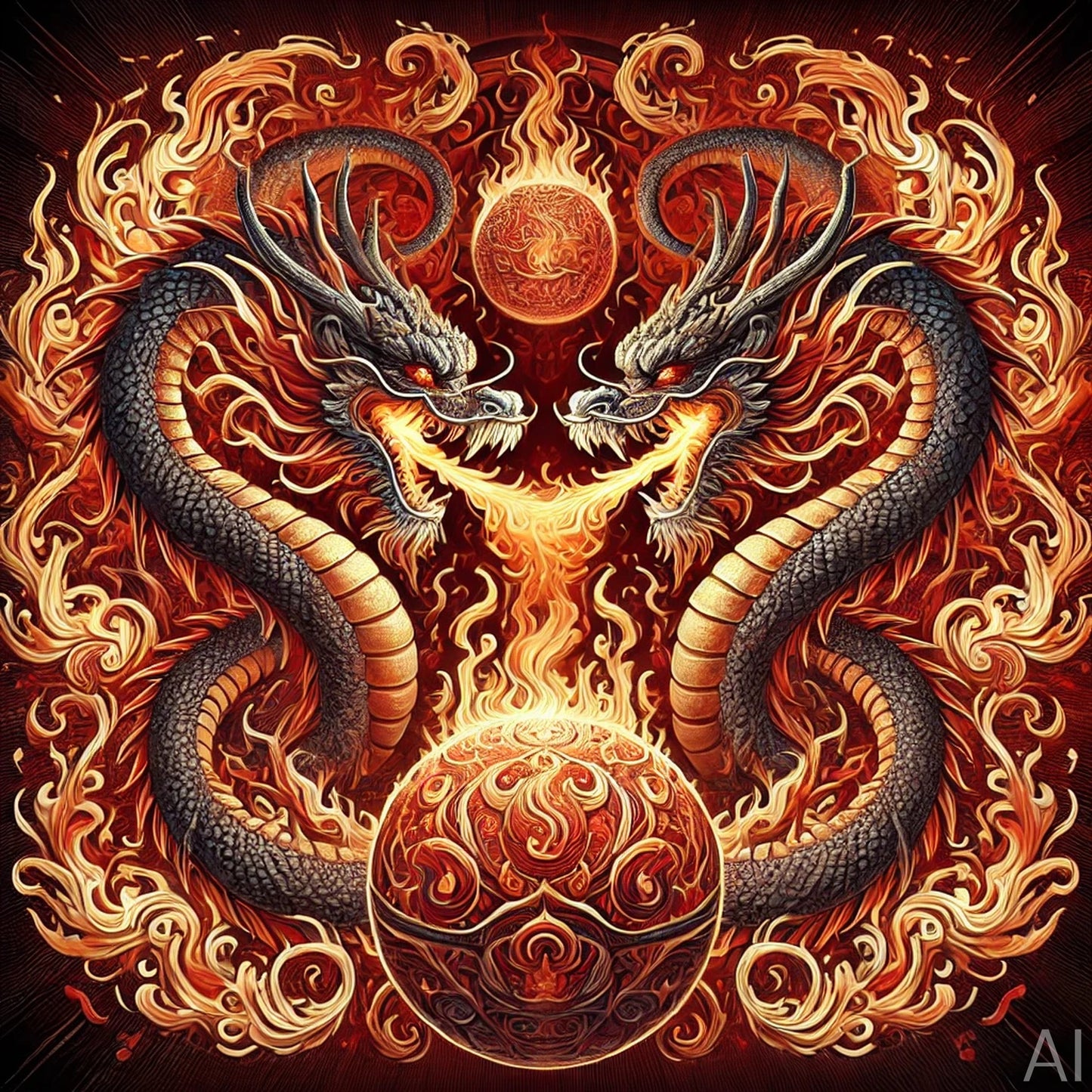 5 Fiery Dragon Artworks – USB + Digital Download (High-Resolution Mythical Beast JPGs)