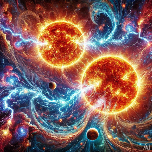 Sunstar – Dual Star Fusion Art Set (5 Digital Images)