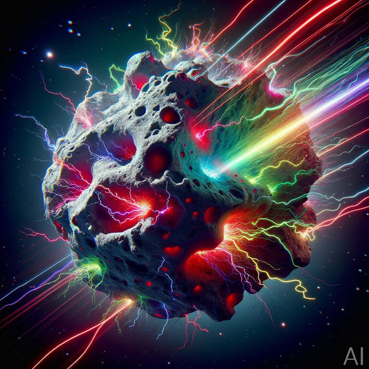 Electro Asteroids – Cosmic Impact Art Series
