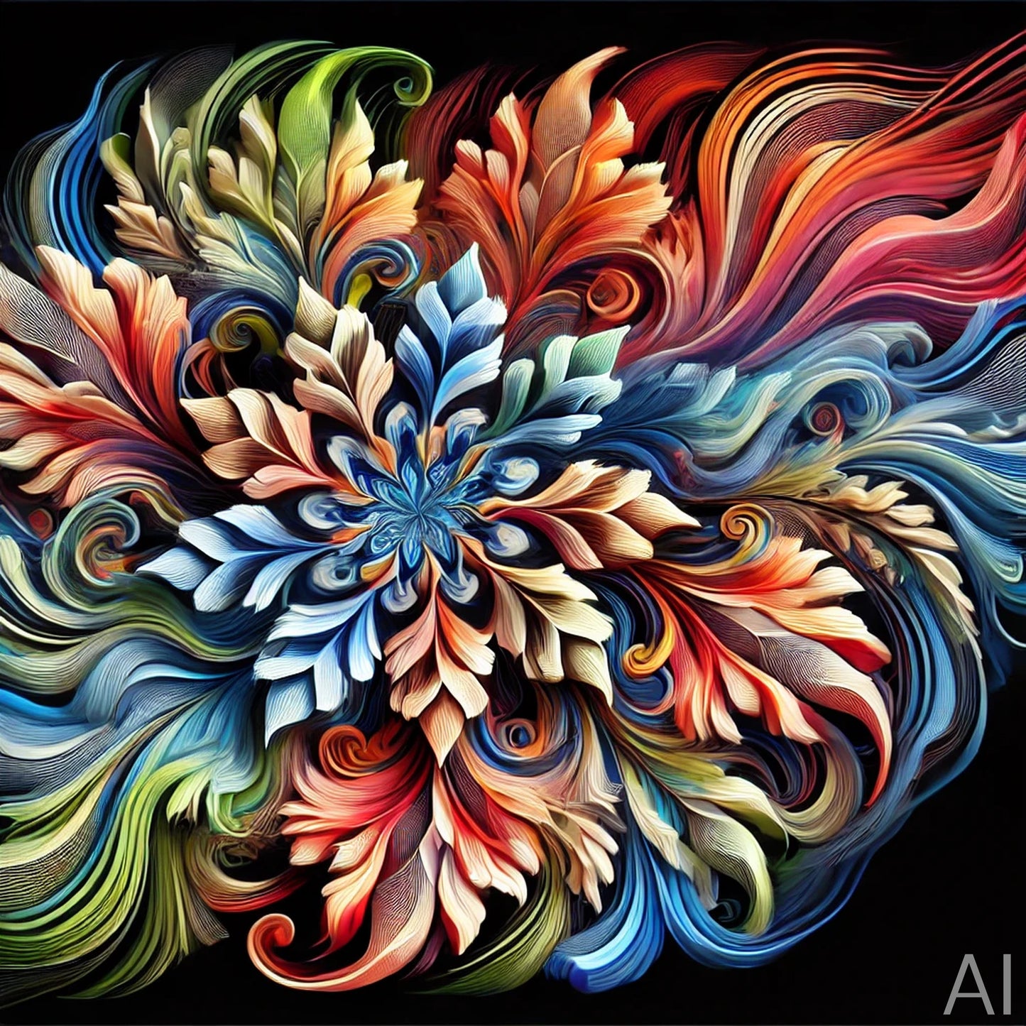 Luminous Mandala Flowers – 5 High-Resolution JPGs on USB Drive + Instant Digital Download