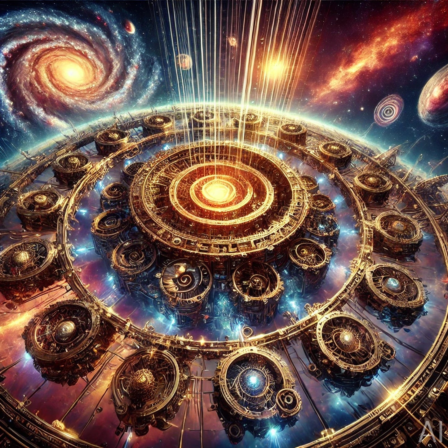 Aurora Wolf – 5 Cosmic Night Sky JPG Artworks (ZIP File Download)