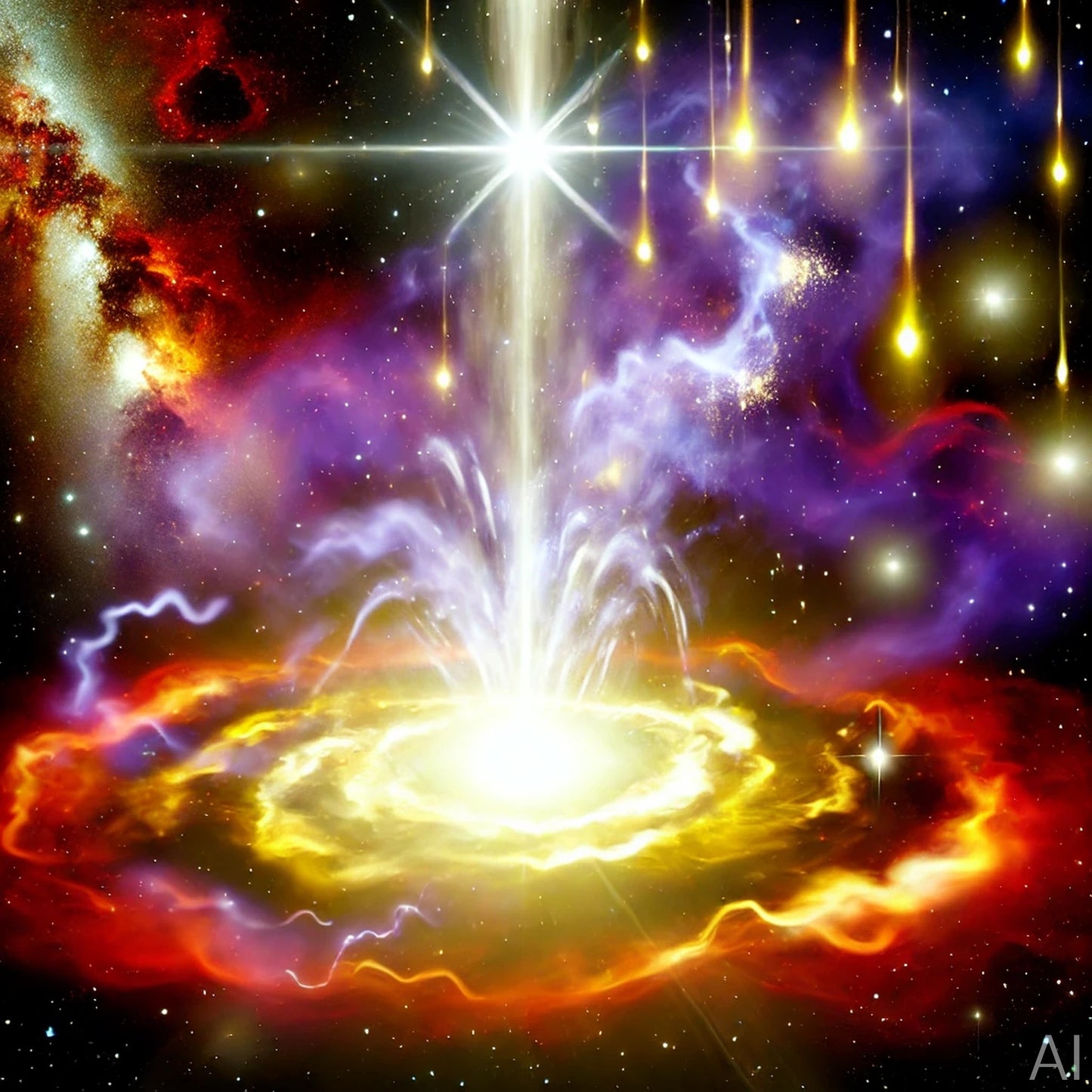 Cosmic Fountains – USB + Digital Download (5 Stellar Stream Art Prints)