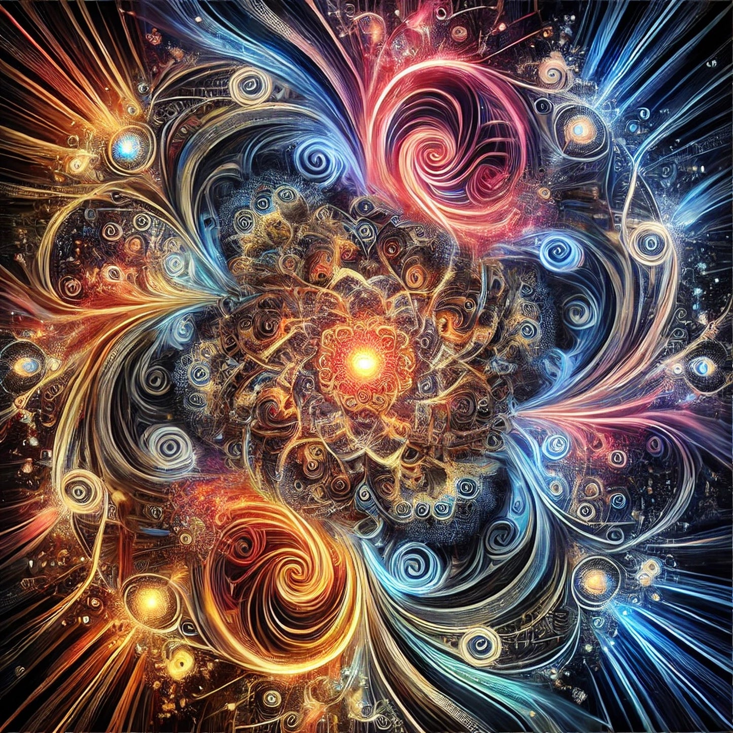 Crystal Mandalas – 5 Elegant High-Resolution Fractal Prints | Instant Digital Download (JPG Format)