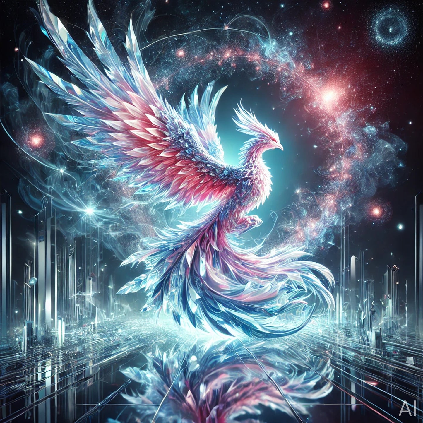 Yinyang Phoenix – USB + Digital Download (5 Cosmic Balance Art Prints)