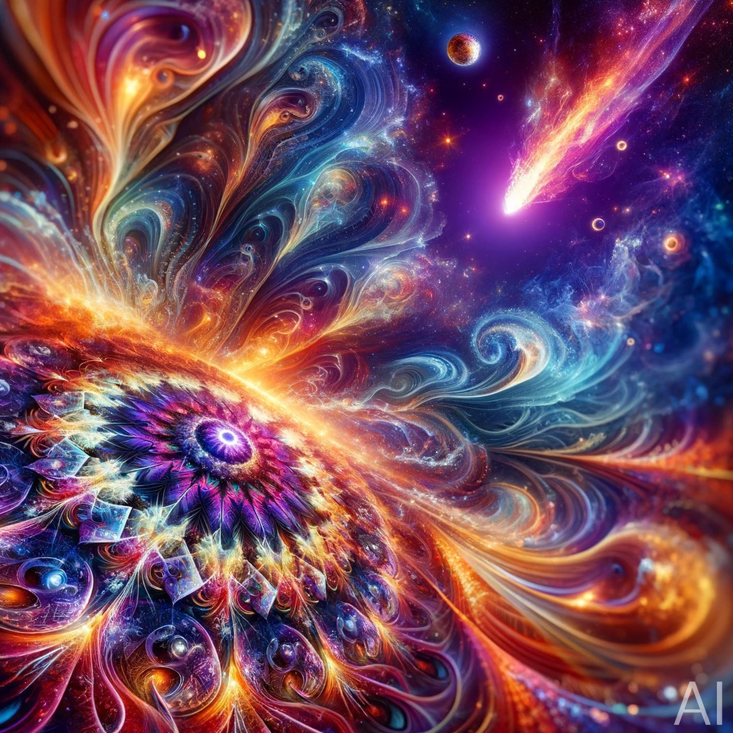 Kaleidofractals – 5 Geometric Fractal Prints (Digital Art Download)