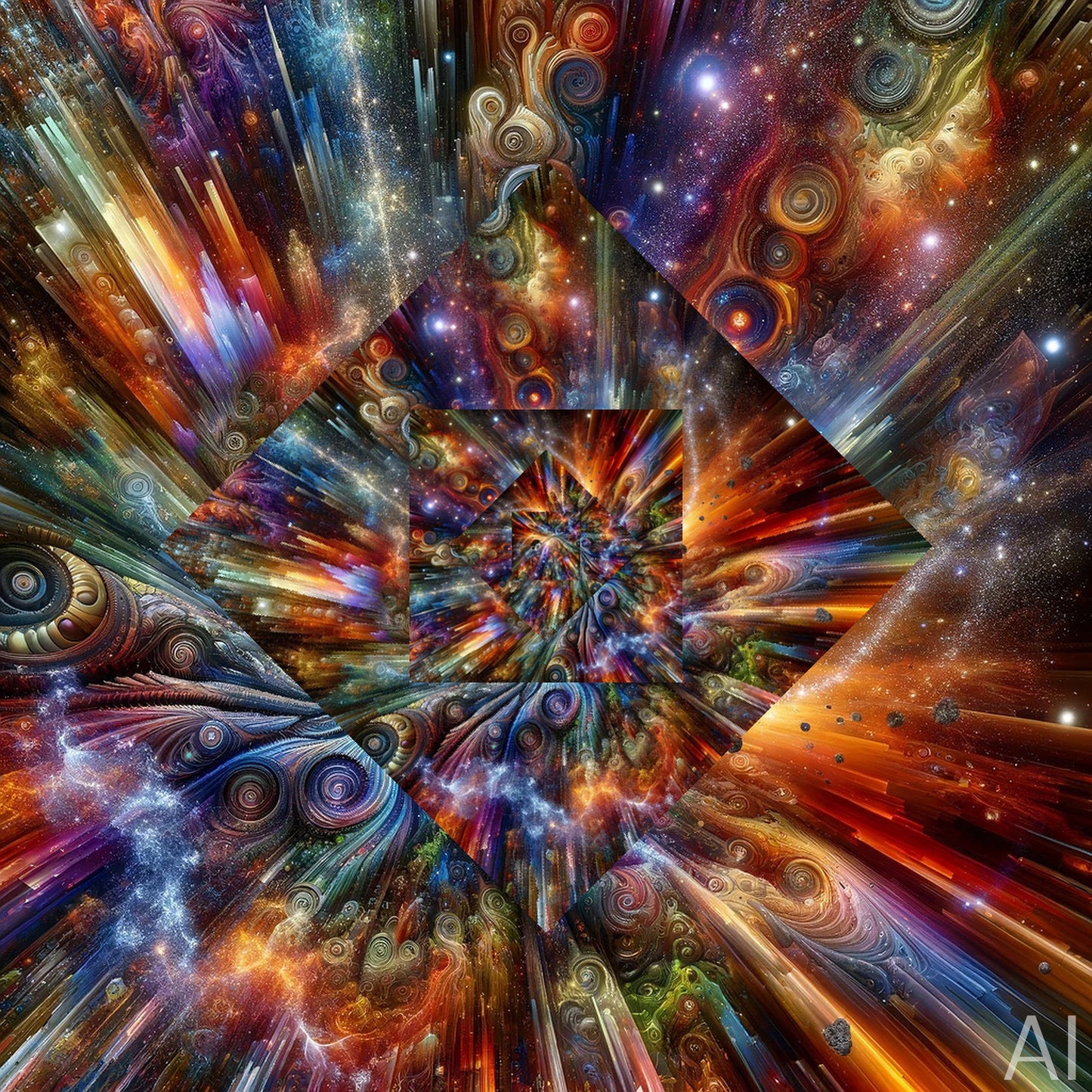 Kaleidofractals – 5 Geometric Fractal Prints (Digital Art Download)