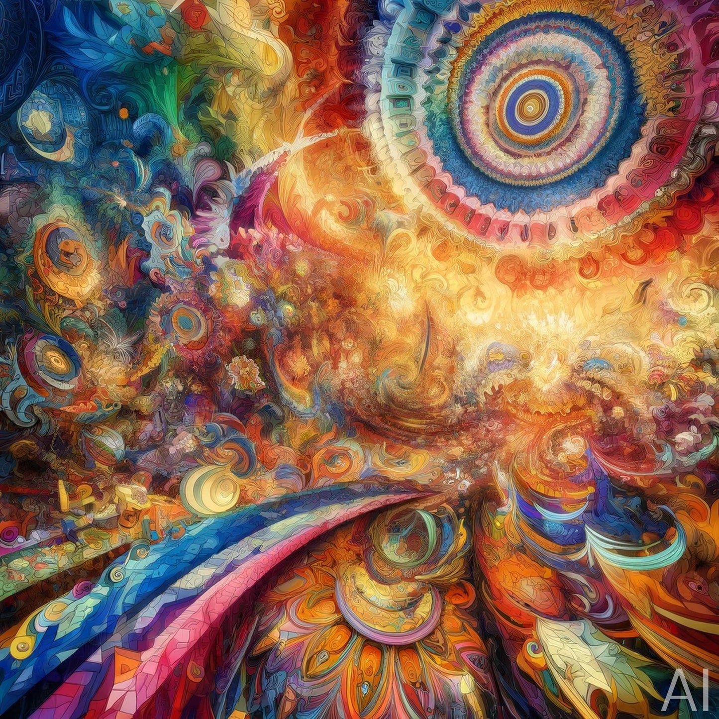 Kaleidofractals – 5 Geometric Fractal Prints (Digital Art Download)