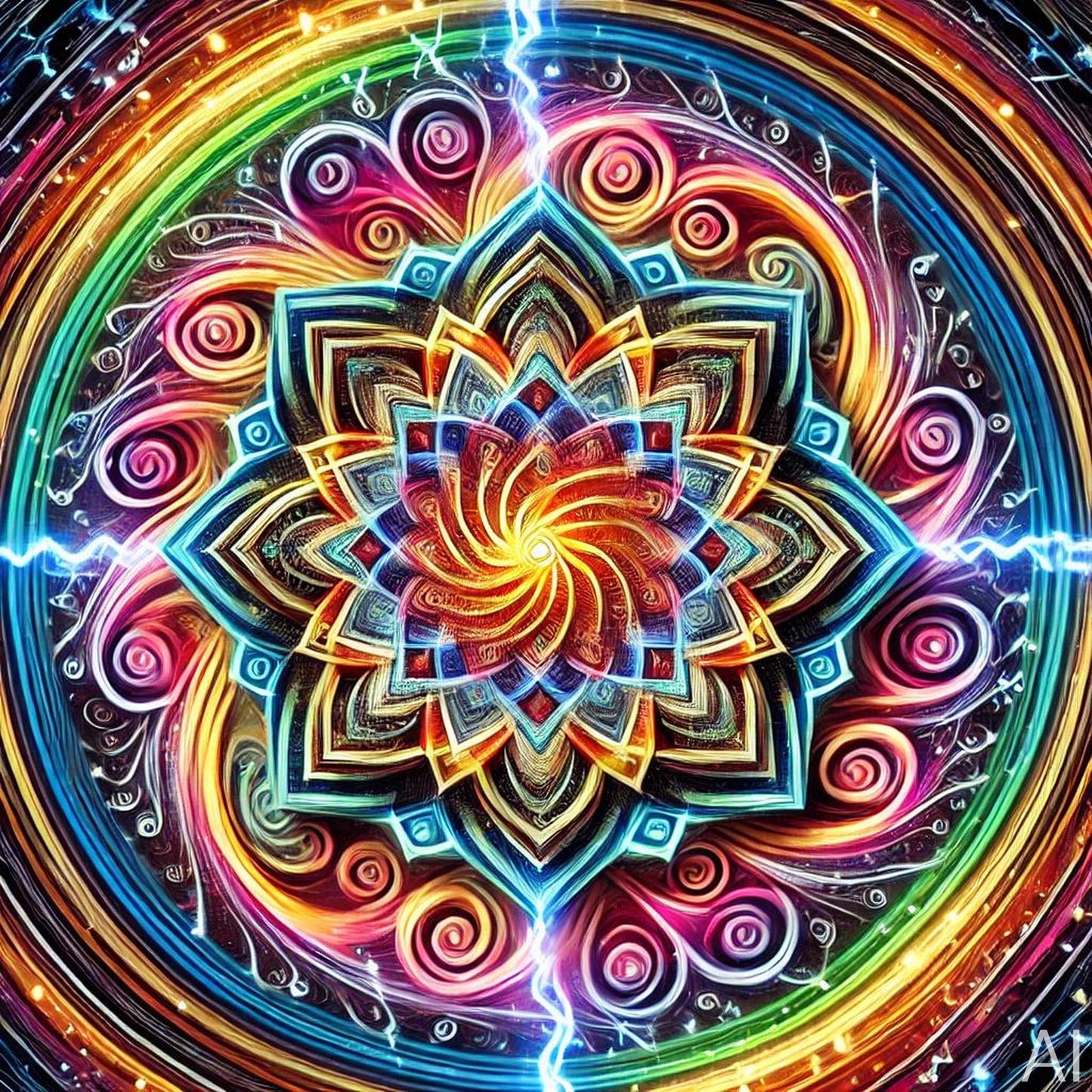 Quetzalcoatl & Mandalas – USB + Digital Download (5 Mythic Energy Art Prints)