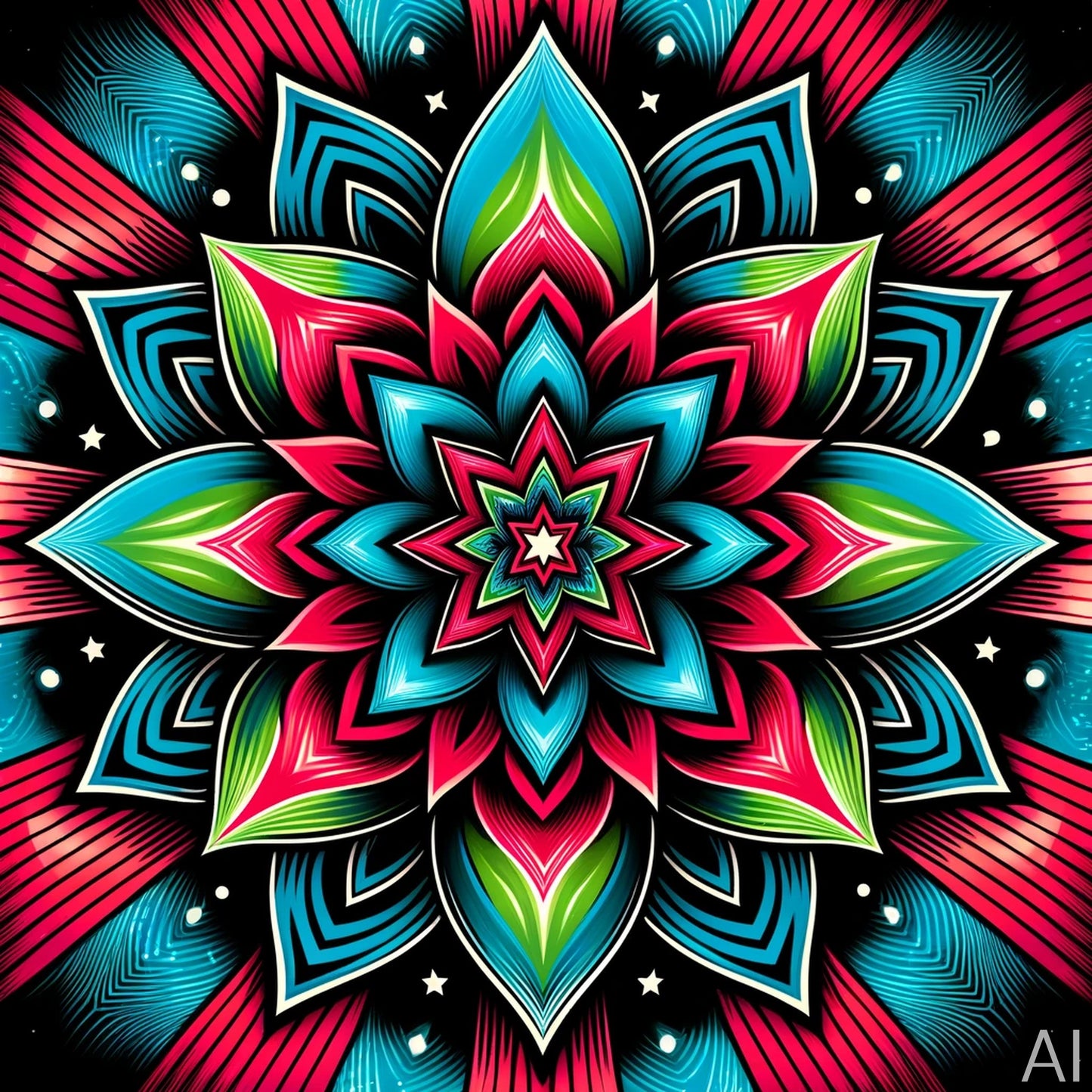 Tibetan Mandala Collection – 5 Sacred Geometry Prints | Instant Digital Download (JPG Format)