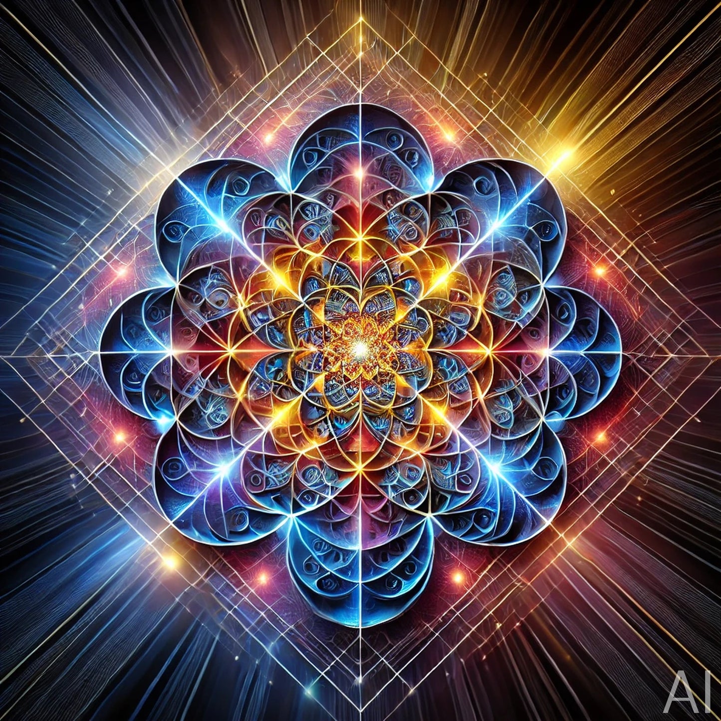 Celestial Mandalas – USB + Digital Download (5 Symmetrical Geometry JPG Artworks)