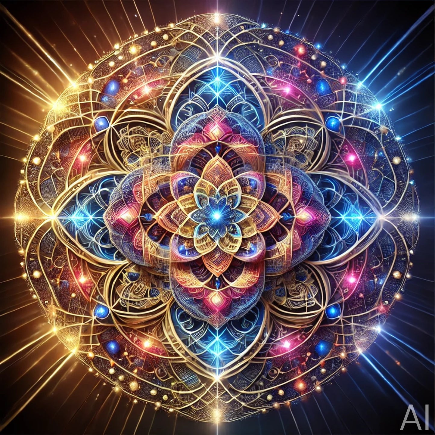 Celestial Mandalas – USB + Digital Download (5 Symmetrical Geometry JPG Artworks)