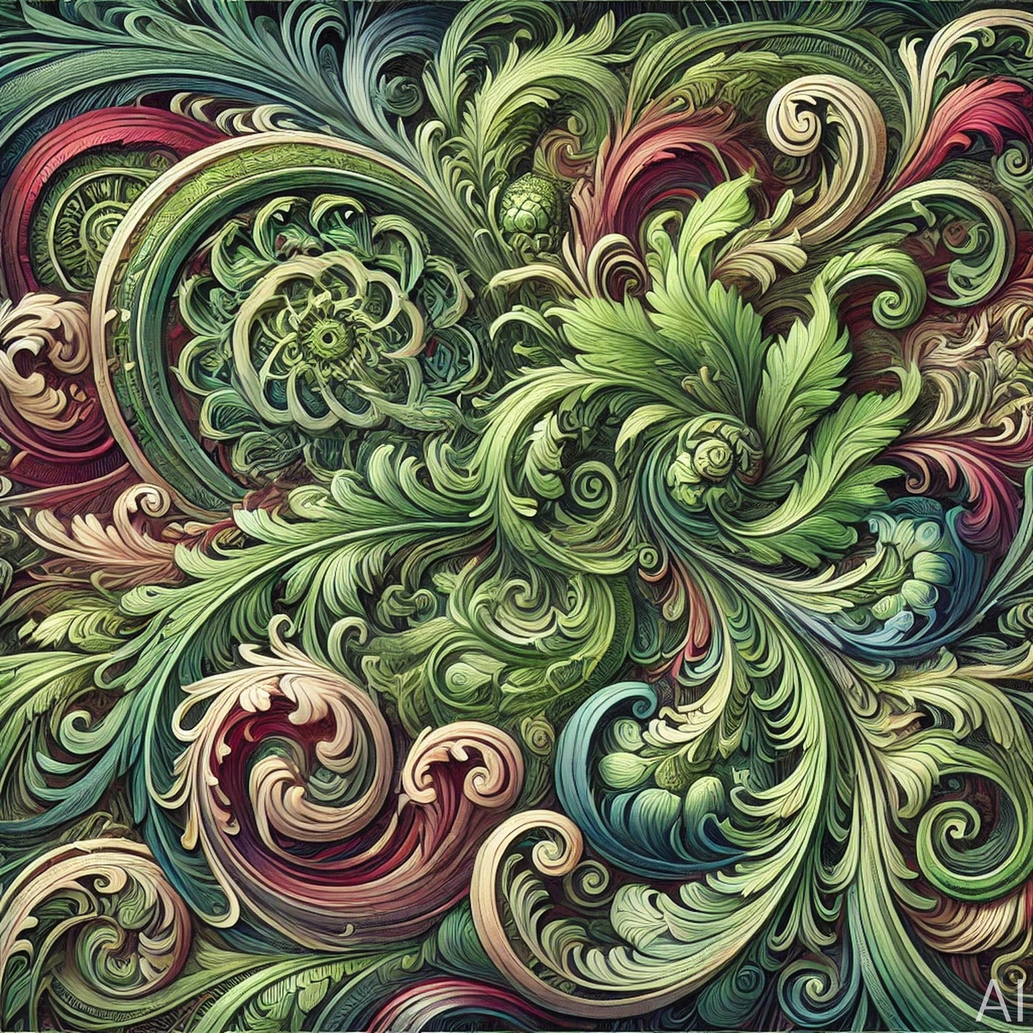 Mutant Lettuce – USB + Digital Download (5 Botanical Fractal Art Prints)